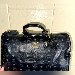 MCM Black Travel Bag - Good Condition